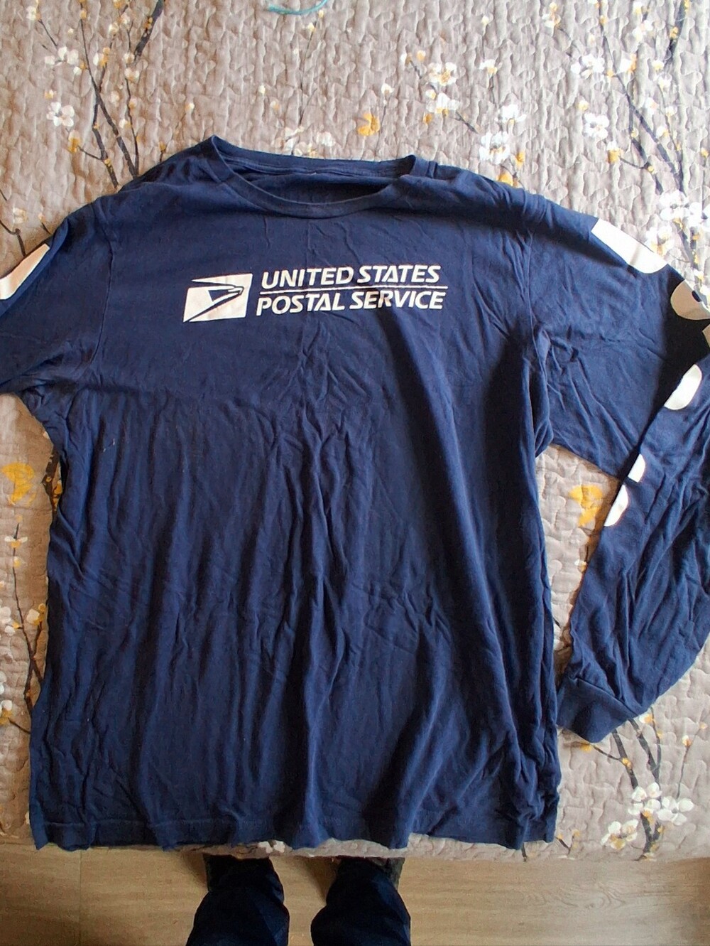 Vintage Gently Carrier Used Long Sleeve Postal Shirt Size XL